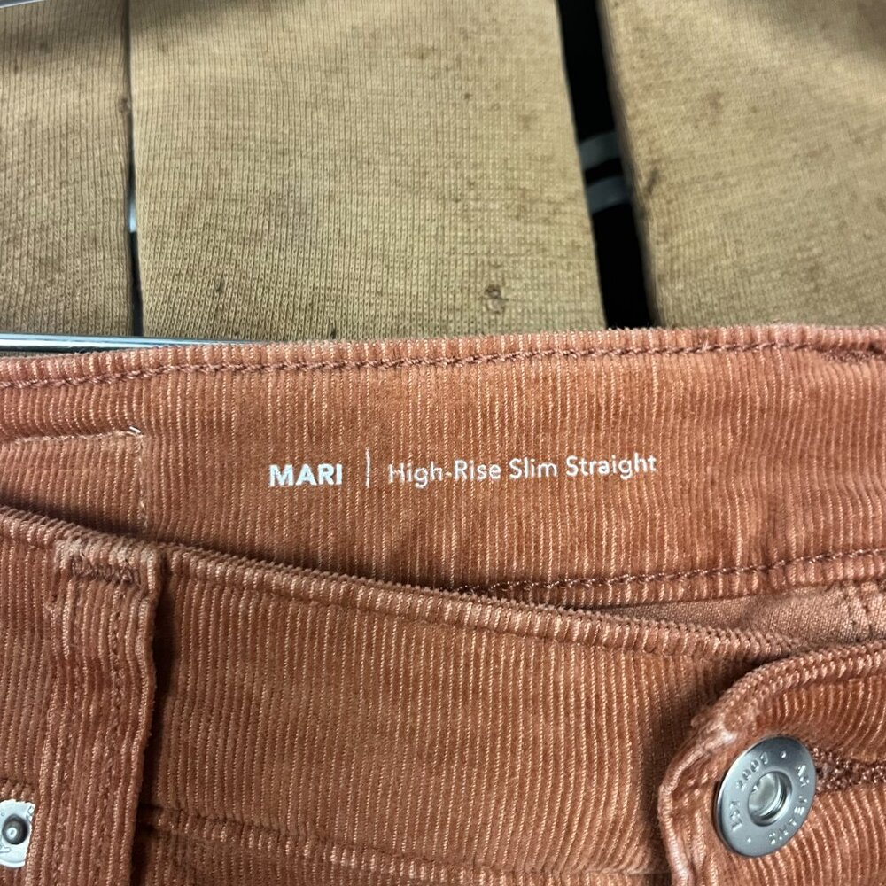 AG Denim AG-ED Corduroy Pants - Straight Leg, Medium Brown/Camel Color - Picture 3 of 9